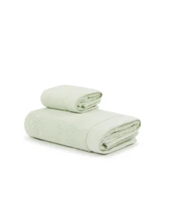 Set Asciugamani|Lanerossi Agave coppia spugne in cotone organico