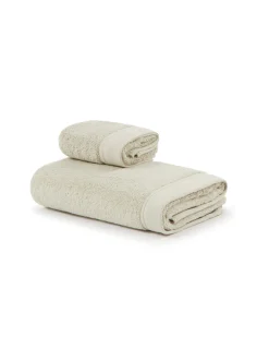 Set Asciugamani|Lanerossi Agave coppia spugne in cotone organico