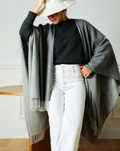 Poncho|Lanerossi Celine poncho cashmere e lana