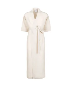 Accappatoi|Lanerossi Kimono vestaglia in lino Naturale