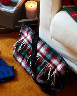 Borse|Lanerossi Tartan borsa in lana Rosso